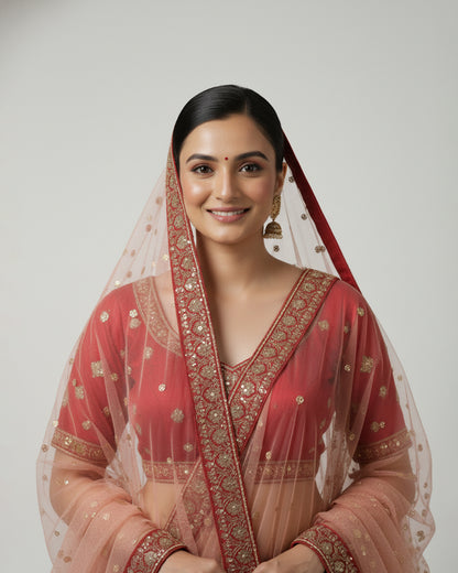 Rani Lehenga Choli Set with Gold Embroidery – Bridal & Festive Couture