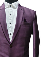Tailored Wine Blazer with Pleated Shirt – Ceremonial Elegance