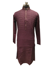 Maroon Kurta with Light Golden Zari Work Kurta Set