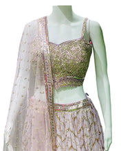 Emerald Radiance Sequence Work Lehenga Choli – Designer Wedding Ensemble