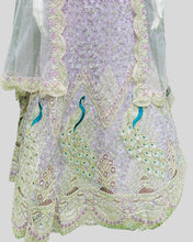 Peacock Whisper Bridal Designer Lehenga Choli – Regal Embroidery in Pastel Tones
