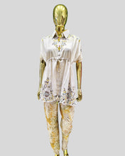 Meadow Mist Embroidered Coord Set – Casual Chic with Botanical Accents