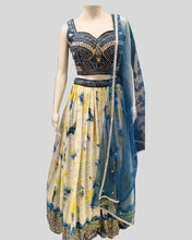 Aaranya Bloom Lehenga Choli – Sweetheart Elegance in Tie-Dye & Embroidery