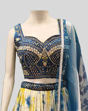 Aaranya Bloom Lehenga Choli – Sweetheart Elegance in Tie-Dye & Embroidery