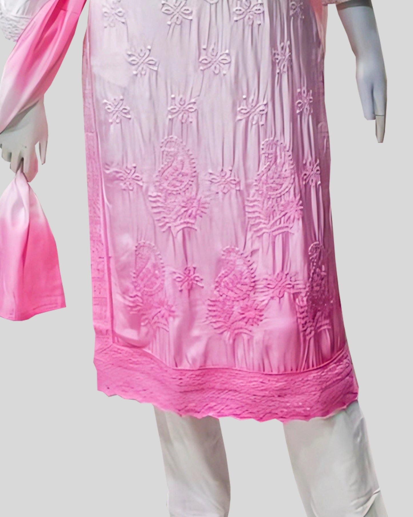 Sakura Blush Salwar Suit – Floral Embroidery in Whispered Tones